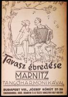 cca 1930 Bp. VIII. Tavasz ébredése Marnitz tangóharmonikával. Harmonika szaküzlet katalógusa árjegyz...