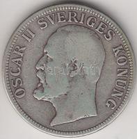 Svédország 1906. 2K Ag "II. Oszkár" T:3
Sweden 1906. 2 Krona Ag "Oscar II" C:F