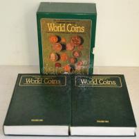 Krause-Mishler-Bruce: "Standard Catalog of World Coins" Deluxe ANA Centennial Edition / dupla kötet az Amerikai Numizmatikai Társulat centenáriumi kiadása kartonnal, használt, de jó állapotban