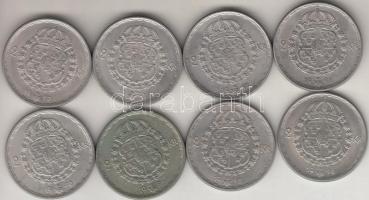 Svédország 1942-1950. 2K Ag "V. Gusztáv" (8xklf) T:vegyes Sweden 1942-1950. 2 Krona Ag "Gusztaf V" (8xdiff) C:mixed