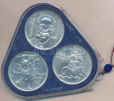 1976. 200Ft Ag 3klf db "Festők I. / Derkovits, Szinyei, Munkácsi" sor T:BU Eredeti plombál...