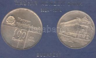 1974. 50Ft Ag + 100Ft Ag "50 éves az MNB" T:BU eredeti MNB plombált plasztiktokban!