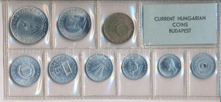 1975. 2f-10Ft 9db klf érmés forgalmi sor fóliatokban T:1