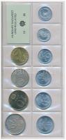 1988. 2f-20Ft 10db klf érmés forgalmi sor fóliatokban T:1