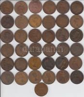 Nagy-Britannia 1902-1967. 1p (37xklf) T:vegyes Great Britain 1902-1967. 1 Penny (37xdiff) C:mixed