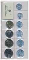 1987. 2f-20Ft 10db klf érmés forgalmi sor fóliatokban T:1