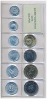 1987. 2f-20Ft 10db klf érmés forgalmi sor fóliatokban T:1