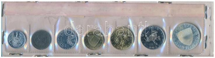 Ausztria 1973. 2Gr-10Sch 7klf érmés forgalmi sor fóliatokban T:1,PP
Austria 1973. 2 groschen - 10 Sc...