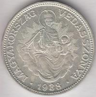 1938. 2P Ag "Madonna" T:2(hátlap viaszos)