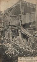 Tarnów destroyed house, WWI, Első világháború, Tarnów lerombolt ház a harc után