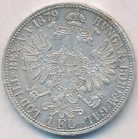 Ausztria 1879. 1Fl Ag "Ferenc József" T:2 Austria 1879. 1 Florin Ag "Franz Joseph" C:XF