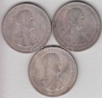 1930. 5P Ag "Horthy-jobbra" (3x) T:3