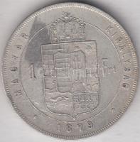 1879KB 1Ft Ag "Középcímer" T:2-