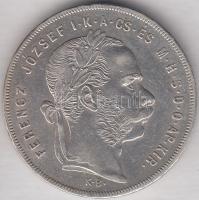 1879KB 1Ft Ag "Középcímer" T:2-