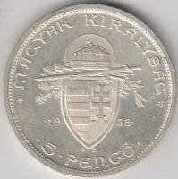 1938. 5P Ag "Szent István" T:1-