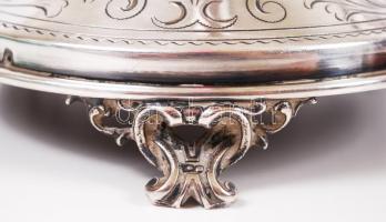 1872-1922 Ezüst (Ag) szombati gyertyatartópár 800-as tisztaságú bécsi "dianás" jelzéssel /...