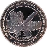 Nagy-Britannia 1976. "A Concorde repülőgép első járata London és Bahrein között" Ag emlékérem dísztokban, tanúsítvánnyal! (Br.: 29.97g/0.925) T:PP Csak 5000db! Great Britain 1976. "The first passanger flight of Concorde from London to Bahrain" Ag commemorative medallion iin original case, with certificate! (Br.: 29.97g/0.925) C:PP Only 5000 examples!