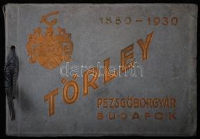 1930 Törley pezsgőgyár Budafok 1880-1930. Képes prospektus német és francia nyelvű bevezetővel, fűzött (az első néhány lap hiányzik)