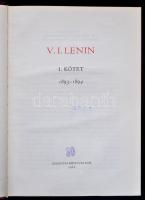 Lenin összes művei I.-LV. komplett sorozat! Aranyozott egész-műbőr kötésben, szép állapotban