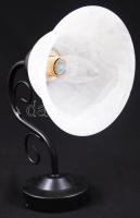 Új, igényes fém- üveg falikar / Nice wall lamp 25 cm