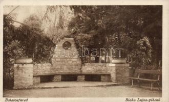 Balatonfüred, Blaha Lujza pihenő