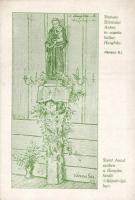 Hargitafürdő, statue of Anthony of Padua in the chapel s: Vámszer Géza
