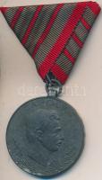 1918. "Laeso Militi" - Sebesültek Érme cink kitüntetés mellszalaggal. Szign.: R. Placht T:2 Hungary 1918. "Laeso Militi" - Carolus Combat Wound medal zinc, with ribbon C:XF