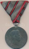 1918. "Laeso Militi" - Sebesültek Érme cink kitüntetés mellszalaggal. Szign.: R. Placht T:2- Hungary 1918. "Laeso Militi" - Carolus Combat Wound medal zinc, with ribbon C:VF