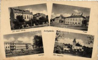 Beregszász post, school, hospital, wine cellar