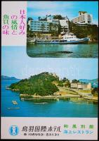 1984 Képeslap Japánból a magyar asztalitenisz válogatott tagjainak (Jónyer, Berczik, Magos...) aláír...