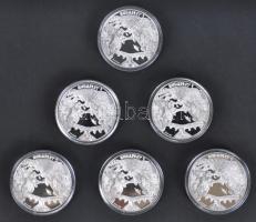 DN. Budapest nevezetességei sorozat teljes 13db-os Ag (31.1g/0.999) kiadása. A sorozat darabjai: Par...