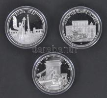 DN. Budapest nevezetességei sorozat teljes 13db-os Ag (31.1g/0.999) kiadása. A sorozat darabjai: Par...