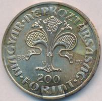 1978. 200Ft Ag "Első magyar aranyforint" T:BU
