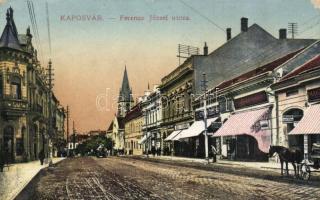Kaposvár Ferenc József utca, üzletek