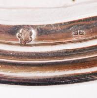 1872-1937 Ezüst (Ag) tálca 800-as tisztaságú magyarországi "Dianás" jelzéssel és B.G. mest...