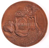 Ligeti Erika (1934-2004): Tanácstag munkáért. Bronz plakett, d:6 cm