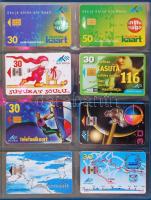 141 darabos nagyon szép ír és észt telefonkártya-gyűjtemény. Mind különféle! Igényes gyűrűs Lindner ...