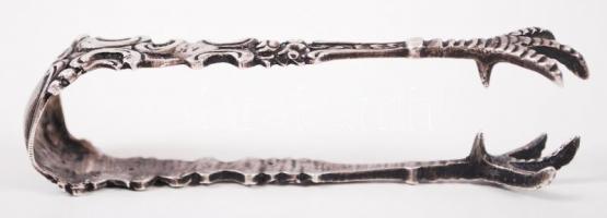 Ezüst (Ag) cukorfogó, h:7 cm / Silver sugar-tongs 13,5 g 800-as