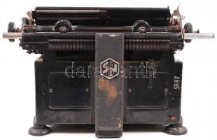 Antik Neumann Ideal írógép, 24×40 cm