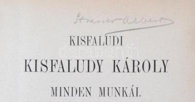 Kisfaludi Kisfaludy Károly Minden Munkái IV. Sajtó alá rendezte Bánóczi József. [Vígjátékok, zsengék...