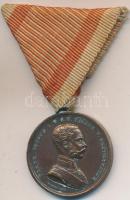 1915. "Bronz Vitézségi Érem / Der Tapferkeit" Br kitüntetés mellszalaggal szign.: TAUTENHAYN T:2 Hungary 1915. "Medal for Bravery / Der Tapferkeit" Br decoration with ribbon sign.: TAUTENHAYN C:XF