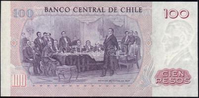 Chile 1983. 100P nyomdai papírránc T:I
Chile 1983. 100 Pesos with typographical crease C:UNC