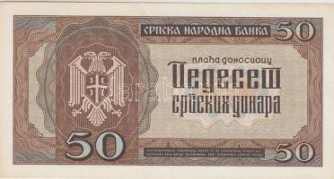 Szerbia 1942. 50D T:I
Serbia 1942. 50 Dinara C:UNC