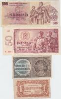 Csehszlovákia 1944-1973. 4db klf bankjegy T:III,III- Czechoslovakia 1944-1973. 4 different banknotes C:F,VG