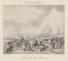 Philips Wouwerman (1619-1668) - Frédéric Laguillermie (1841-1934) - A. Salmon: Marché aux Chevaux. L...