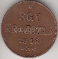 1848. 1Kr Cu T:2