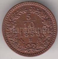 Ausztria / magyar verdejel 1858B 5/10Kr T:2