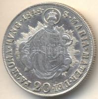 1848B 20Kr Ag "V. Ferdinánd" T:2 Juszt.