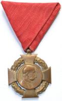 1908. "Polgári Jubileumi Kereszt" Br kitüntetés mellszalaggal T:2- Hungary 1908. "Diamond Jubilee Cross for the Civil List" Br medal with ribbon C:VF