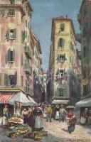 Nice the old town, artist signed